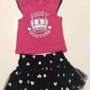 Brand-new juicy couture party set top & tutu skirt